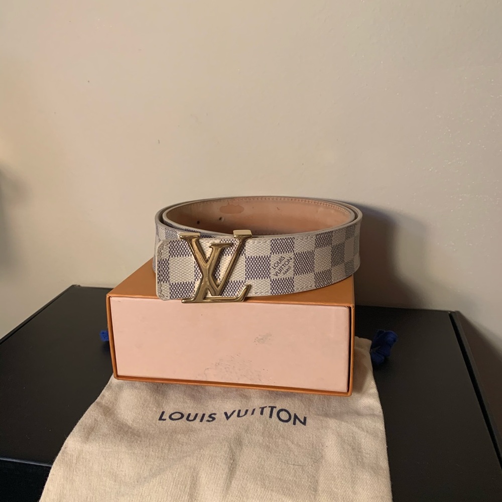 Louis Vuitton Damier Azur Initiales Belt